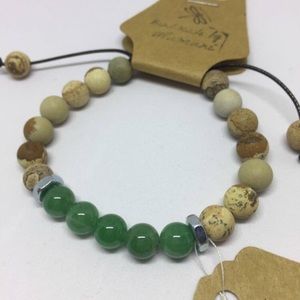 Natural stone male bracelet